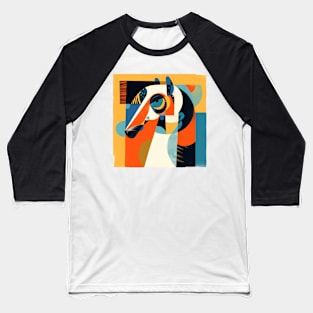 Picasso Style Horse Baseball T-Shirt